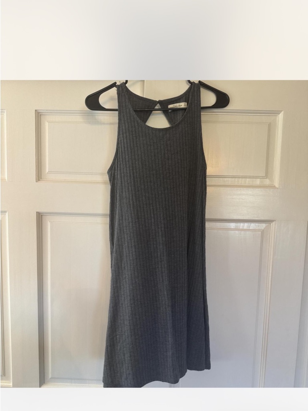 Abercrombie & Fitch Gray Ribbed Tank Dress